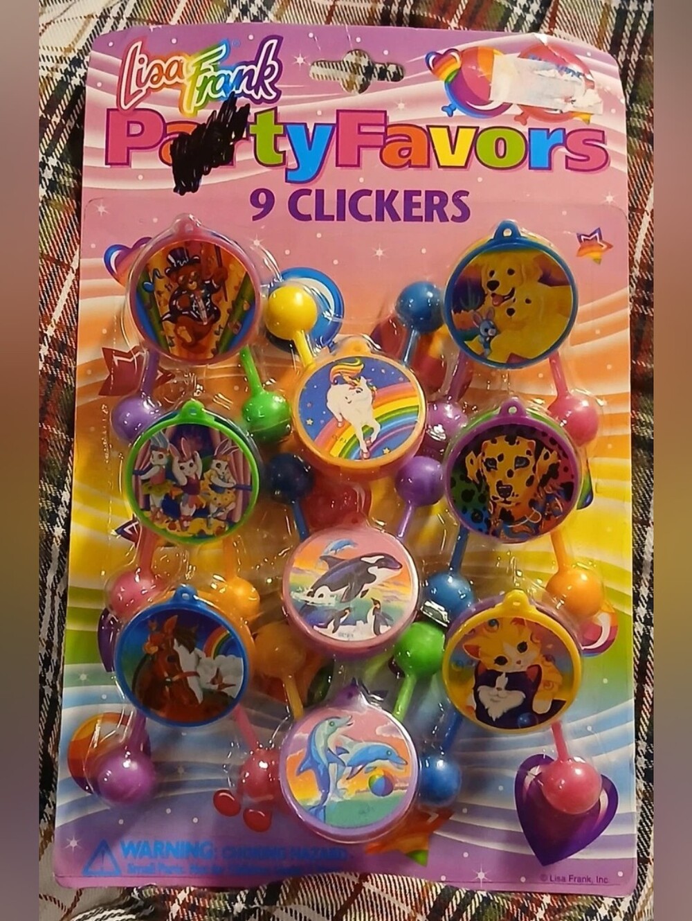 Lisa Frank Vintage New Party Favors 9 Clickers